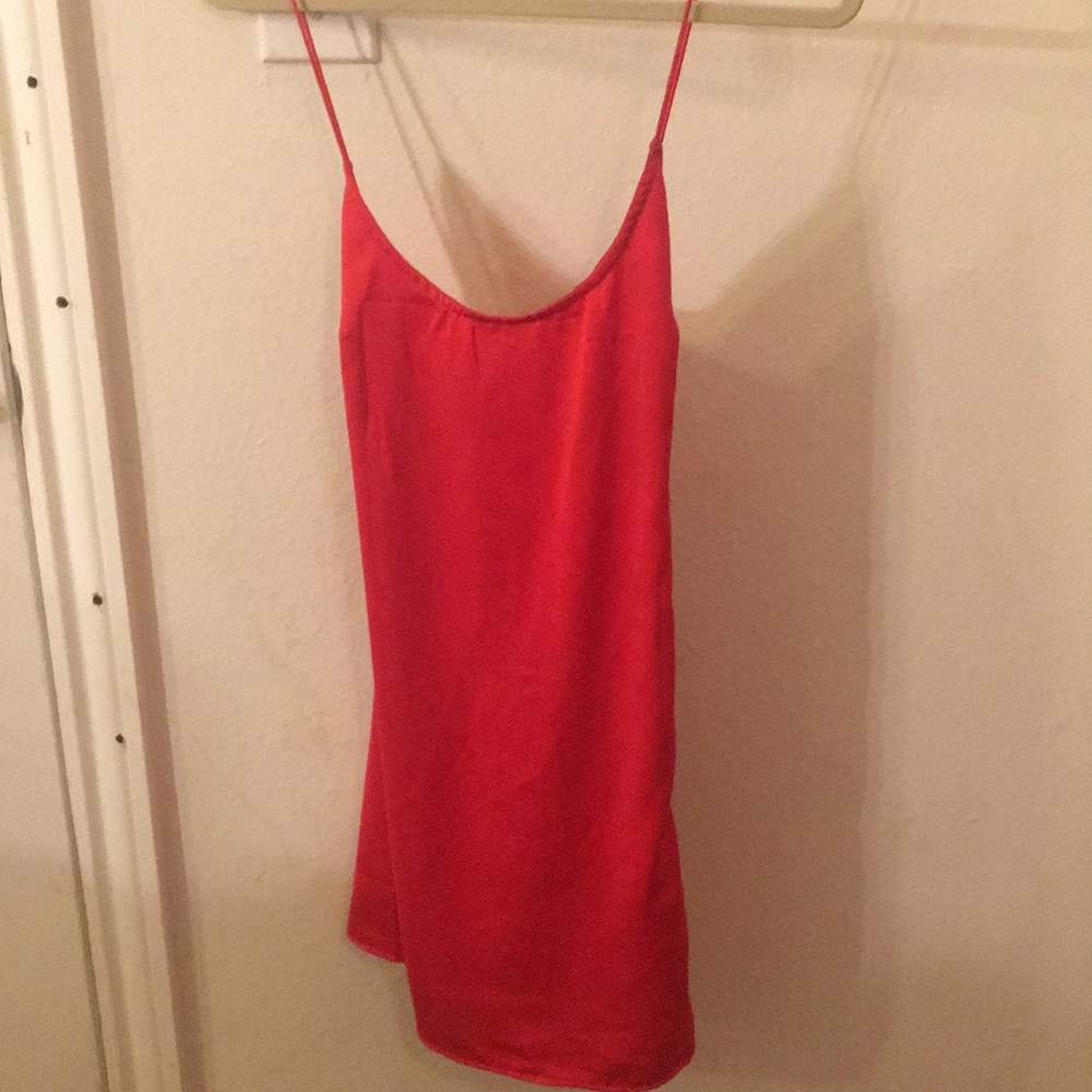 Motel Red polyester dress!